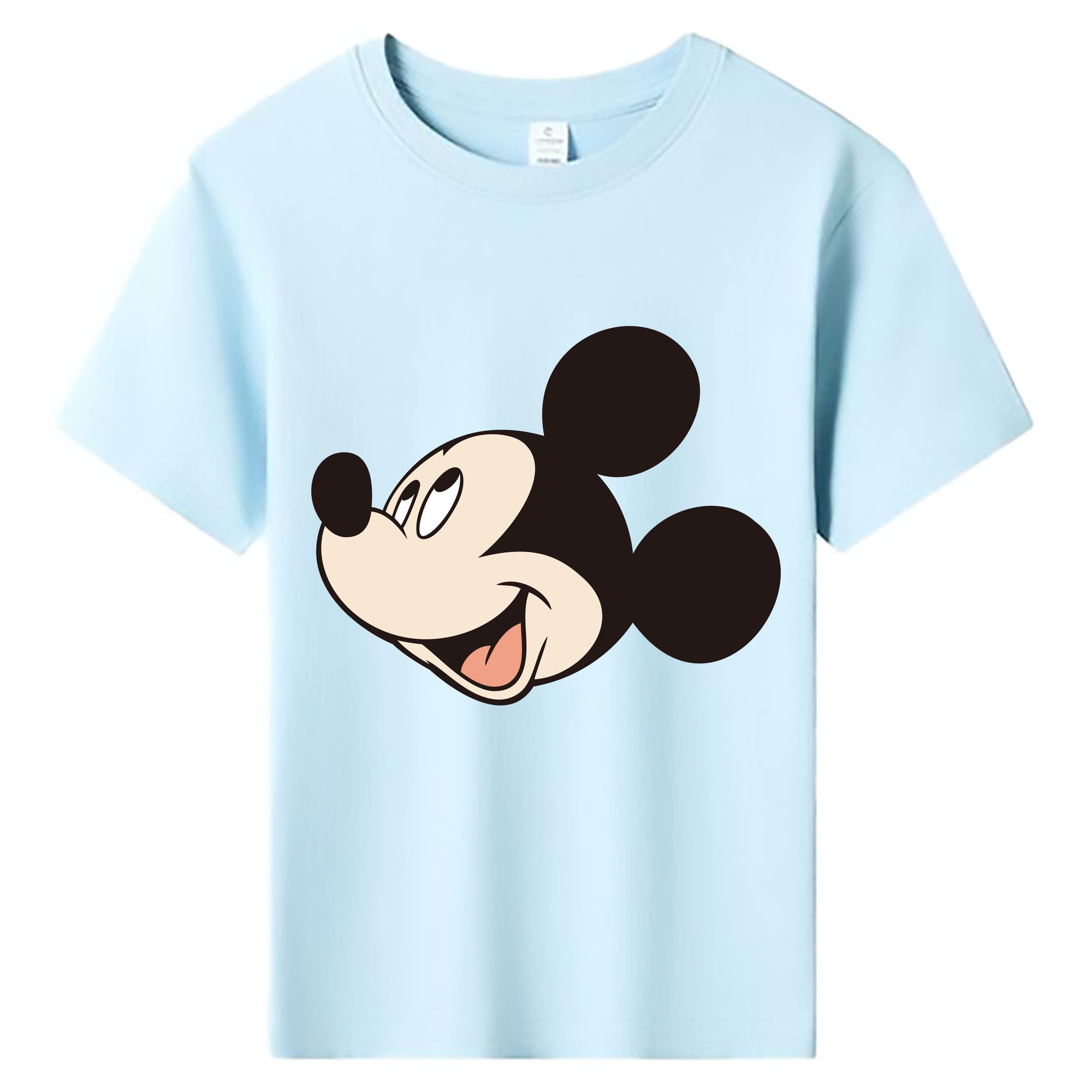 ミッキーマウス Mickey Mouse 綿100％キッズTシャツ（フロントプリント）
